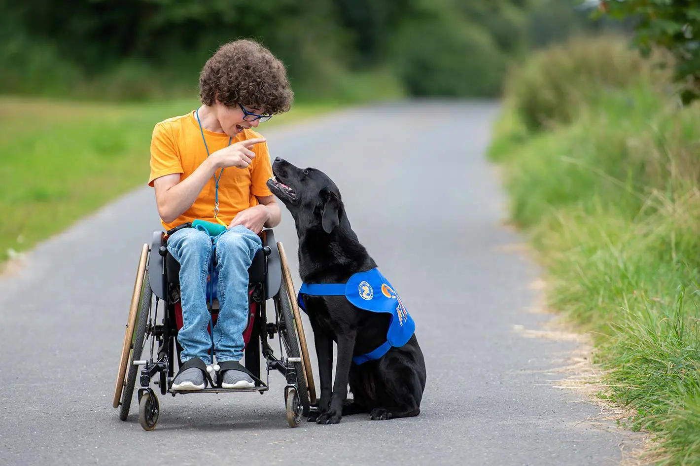 Assistenzhund Buena und Paul